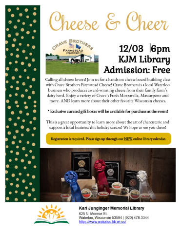 Cheese and Cheer Flyer