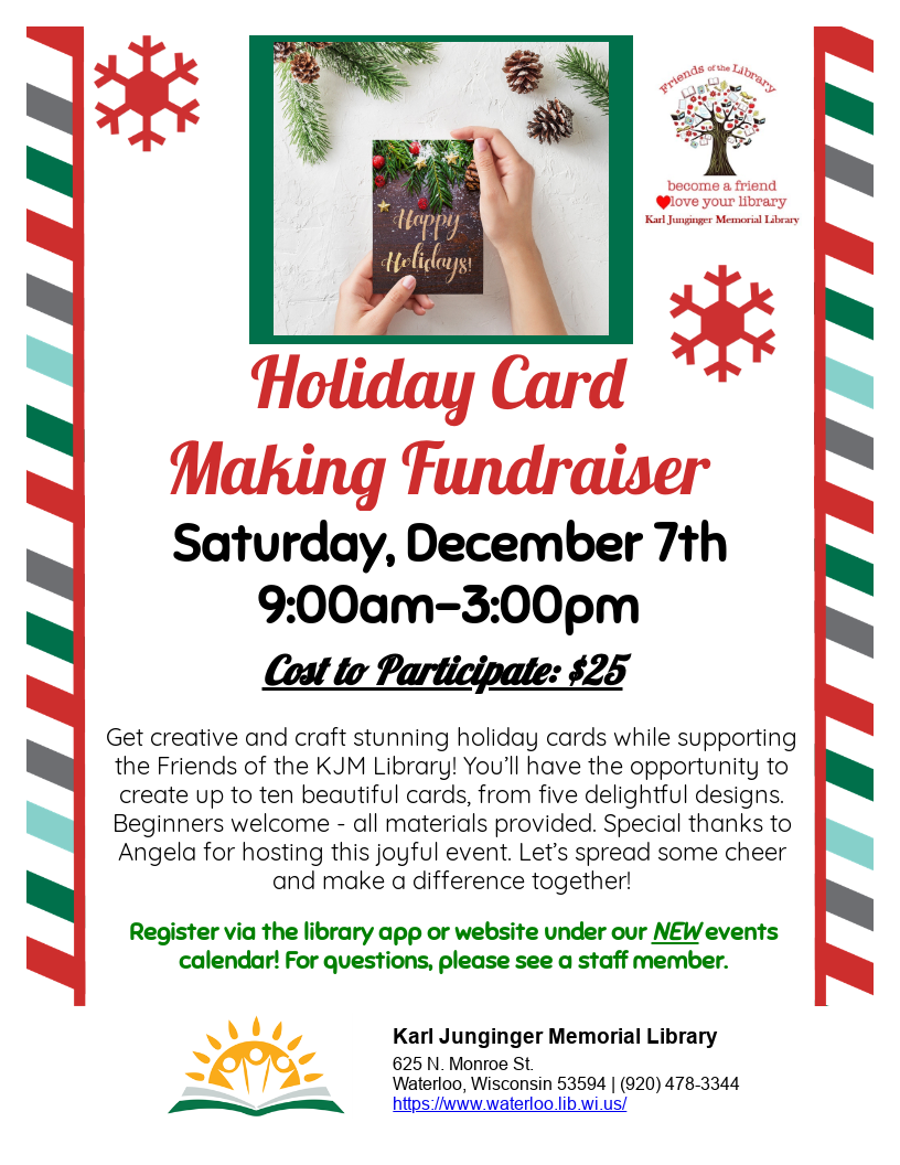 Holiday Card Fundraiser Flyer