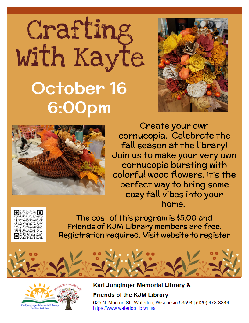 Craft night flyer